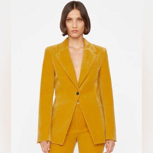 FRAME Denim Single Button Velvet Blazer NWT - Picture 1 of 15